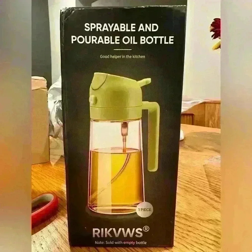2-In-1 Olive Oil Sprayer, Cooking Oil Sprayer Leak Proof Design, Oil Dispenser B